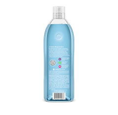 Closeup of Method refill bottle highlighting eco-friendly recycled plastic.
