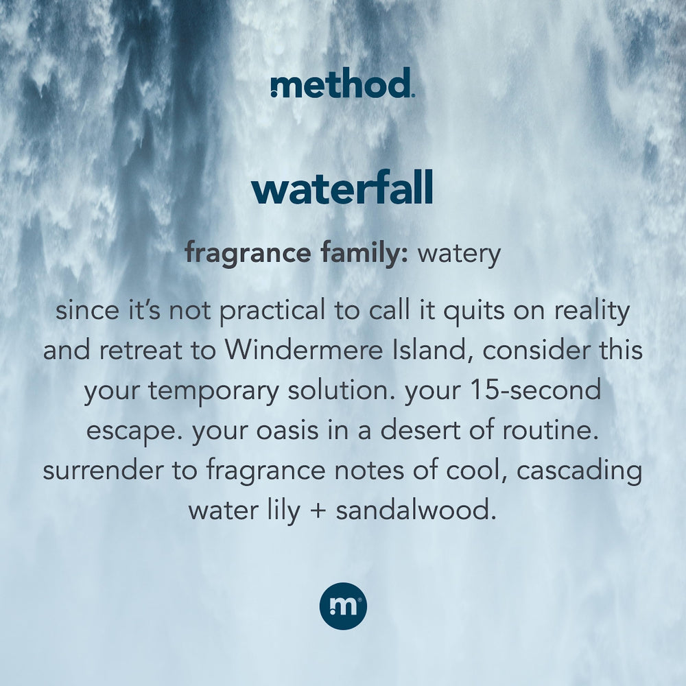 Method Waterfall duo shown in a kitchen or bathroom setup for busy spaces.