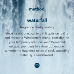 Method Waterfall duo shown in a kitchen or bathroom setup for busy spaces.