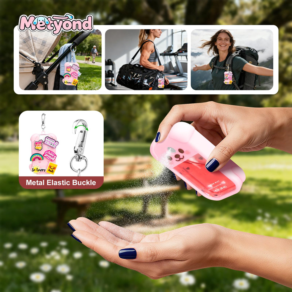 Metyond silicone case with keychain clips securely to bags and keys