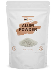mGanna alum powder jar in resealable packaging for natural skincare.