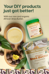 MGL Naturals Shea Butter Ghana origin highlights sustainable, traditional sourcing.