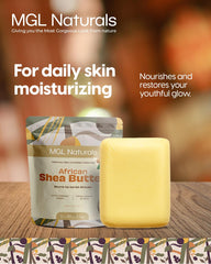 MGL Naturals hands applying shea butter for moisturized skin