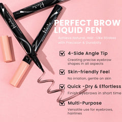 Mgviiiva Eyebrow Pen rich pigment creates bold color with minimal product