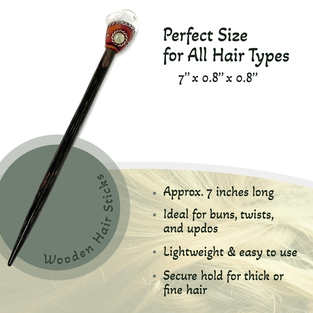 Mia Jewel Shop handmade boho hair pin adds artisanal charm