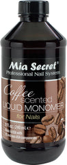 Mia Secret coffee-scented liquid monomer bottle 8oz creates a fresh, inviting manicure ambiance.