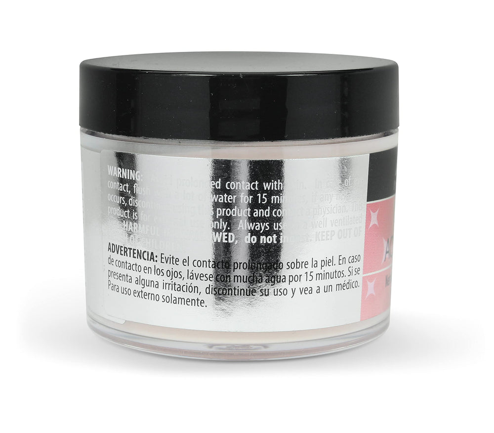 Mia Secret Cover Rose acrylic powder 2 Oz on nail swatch shows natural finish.