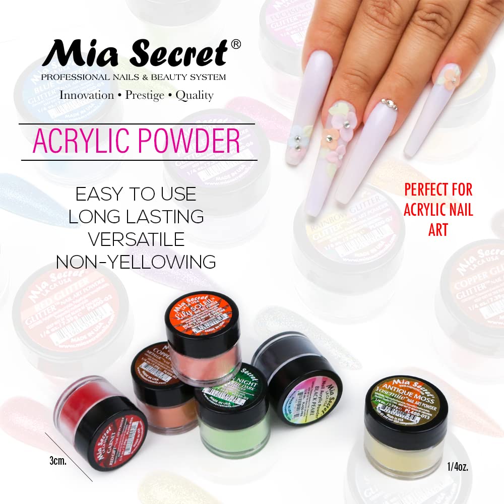 Mia Secret Las Vegas Mandalay acrylic powder for vibrant, durable colors.