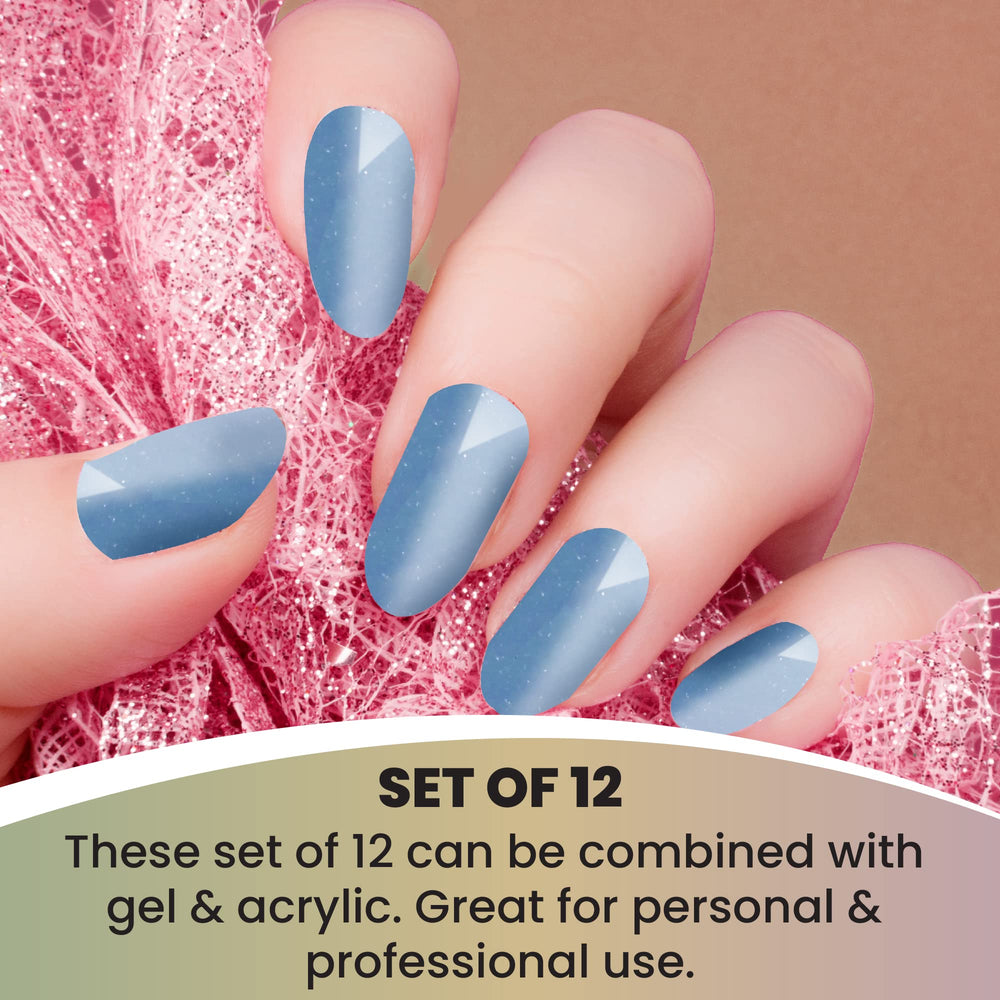 Mia Secret Mood deep blue sky powder with rich depth and shimmer.