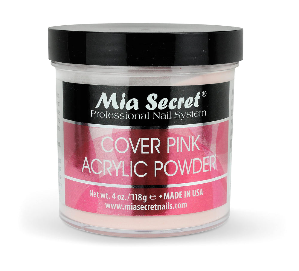Mia Secret Nails COVER PINK 4oz bottle front for premium pink nail enhancements.