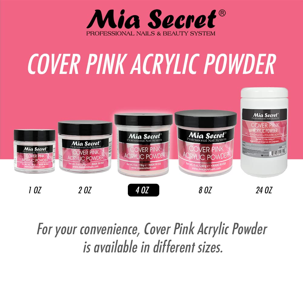 Color swatch shows non-yellowing pink shade suitable for natural-looking nails.