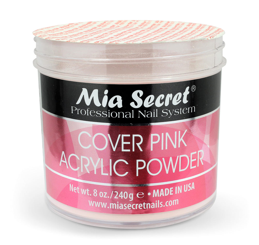 Professional kit packaging showing Mia Secret cover pink powder included.