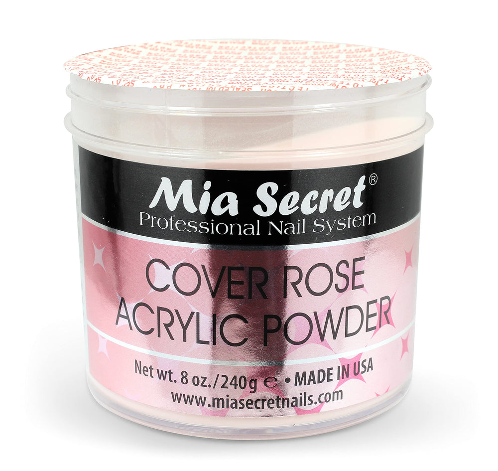 Mia Secret rose acrylic powder texture with even coverage for professional results.