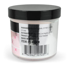 Mia Secret Rose cover acrylic powder application closeup showing ideal consistency.