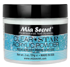Mia Secret STAR CLEAR 2 oz bottle close-up for true-clear encapsulation.