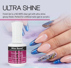 Mia Secret UV Finish Gel Top Coat leaves no sticky residue after cure.