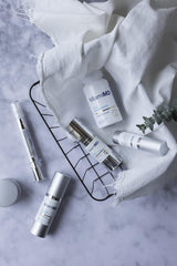 Packaging emphasizing paraben-free, fragrance-free, cruelty-free features.