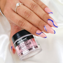 Mia Secret acrylic powder cover almond texture highlights rich coverage