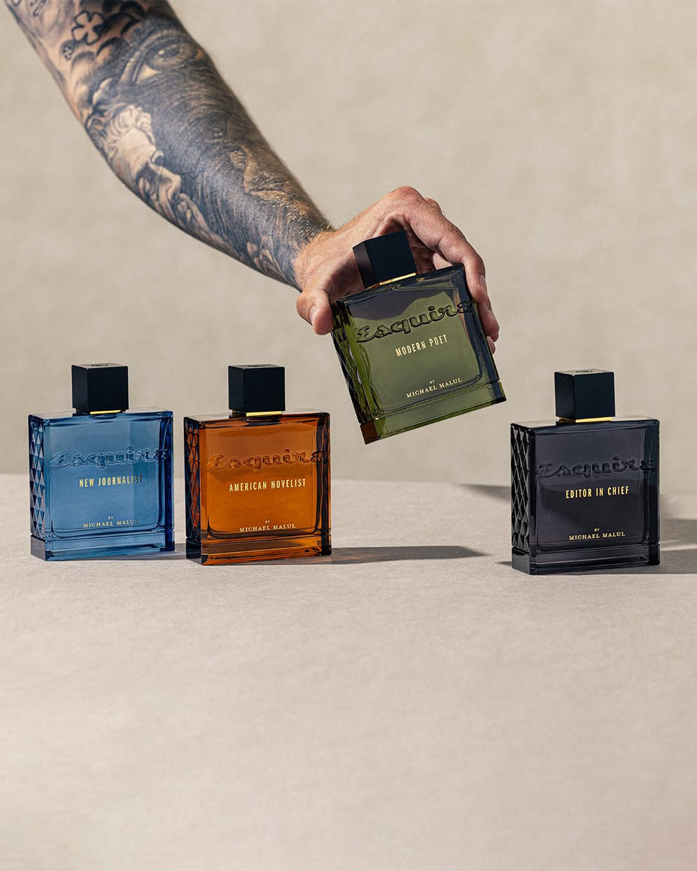 Michael Malul Modern Poet Esquire 100ml bottle demonstrates premium weight and quality.