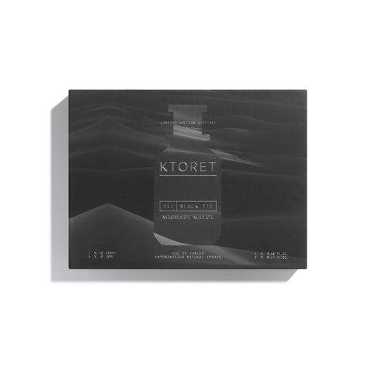 Michael Malul 511 Black Tie bottle front, ideal for elegant evening wear and gifting