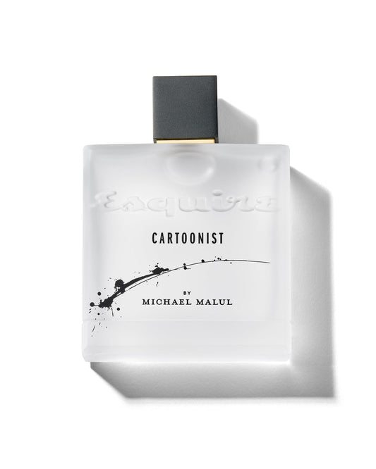 Michael Malul Cartoonist Esquire bottle front view for confident daily wear