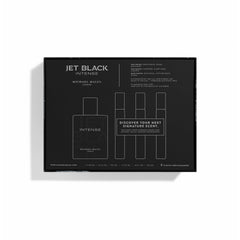 Michael Malul Jet Black Intense travel-size bottles for easy on-the-go fragrance.