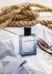 Michael Malul Oxford Row EDP lifestyle deck scene evokes seaside confidence
