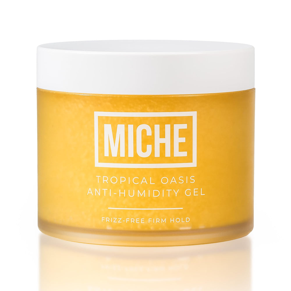 Miche Beauty MICHE anti-humidity gel bottle ready for frizz control across all curls.