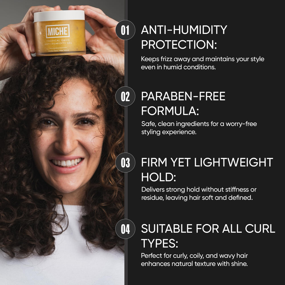 Miche Beauty MICHE humidity-proof curls maintain shape in humid climates.