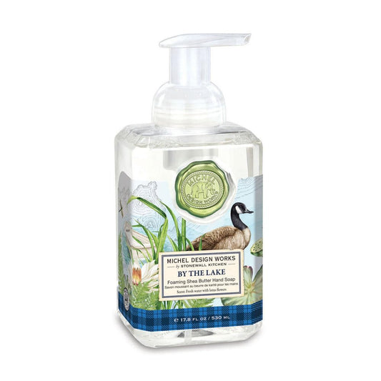 Michel Design Works By the Lake foaming hand soap pump for refined cleansing and skin conditioning.