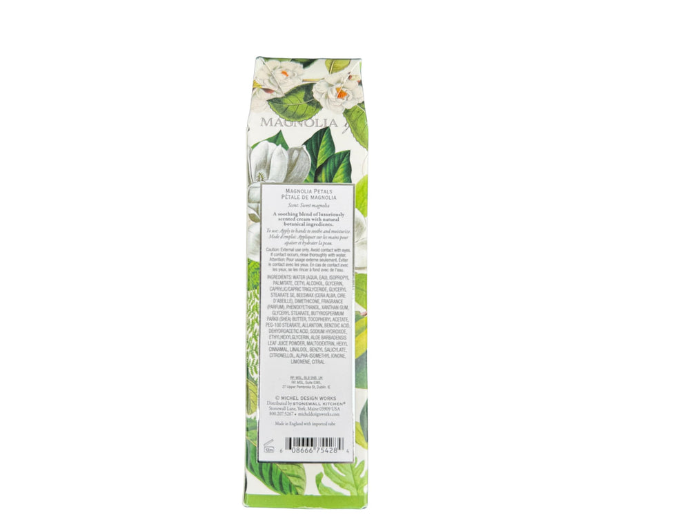 Michel Design Works Magnolia Petals hand cream with shea butter for soft hands any time.