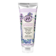 Michel Design Works hand cream texture close-up highlighting lavender and rosemary for soothing hands