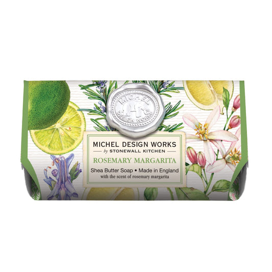 Michel Design Works rosemary margarita soap bar delivers refreshing citrus scent and long-lasting moisturizing lather