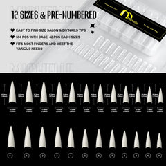 Michelle easy-apply nail tips suited for at-home DIY manicures