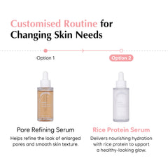 MIDHA Rice Protein Serum close-up of ceramides and amino acids ingredients