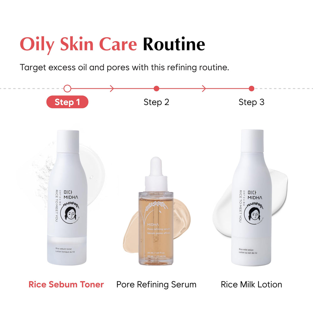 Midha Rice SEBUM Toner vegan-alcohol-free variant demonstrates a clean beauty choice for sensitive skin