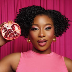 Mielle Organics Pomegranate Honey hair after wash with soft, hydrated curls