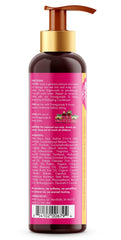 Mielle Organics Pomegranate Honey packaging close-up shows label details and product story