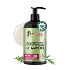 Mielle Organics Rosemary Mint Shampoo bottle for a refreshing scalp cleanse
