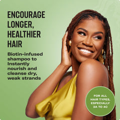 Creamy Rosemary Mint Shampoo lather ready to cleanse textured hair