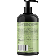 Textured hair ready for gentle cleansing with the Rosemary Mint shampoo