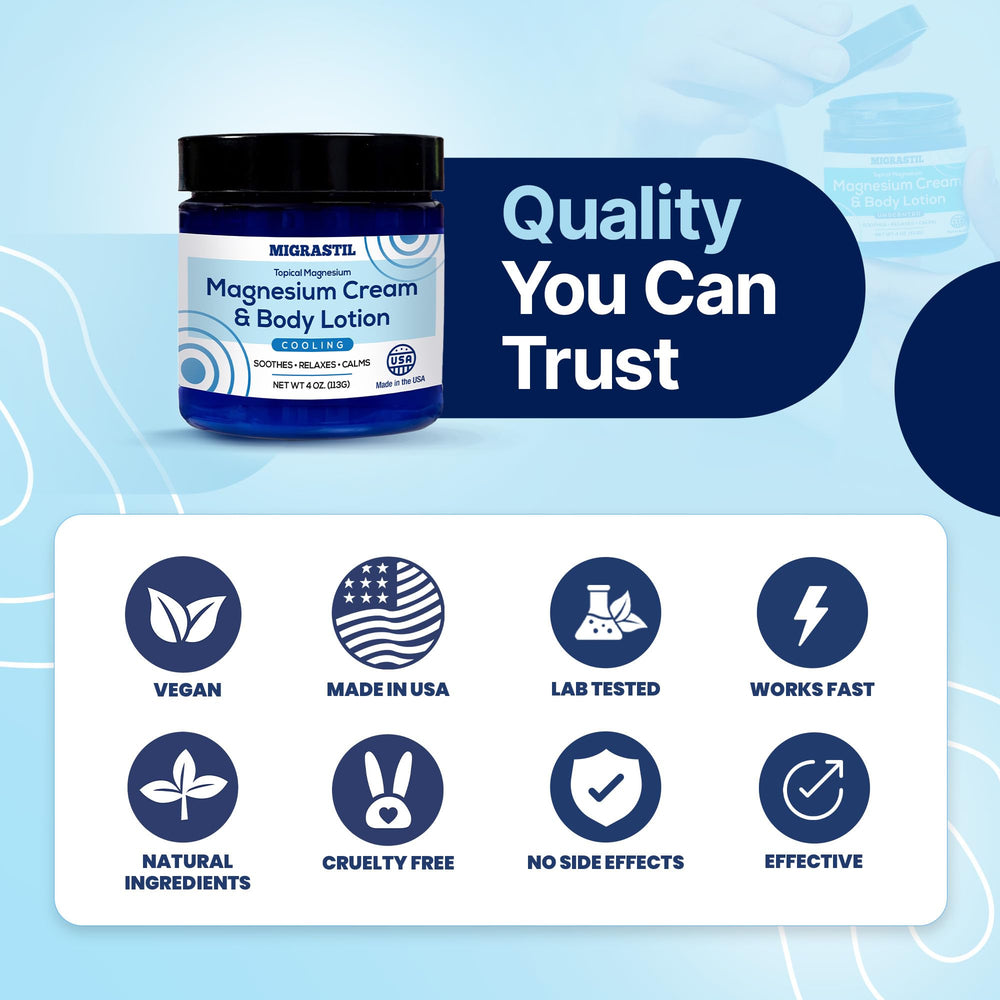 MIGRASTIL cooling magnesium cream absorbs quickly for a smooth finish