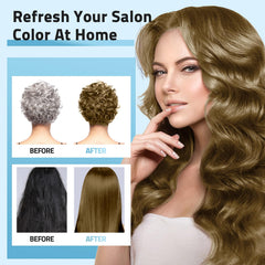 Mihkiom Chestnut brown color result after use with silky finish and even coverage