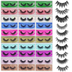 Mikiwi 30-pack faux mink lashes for natural daily wear and professional use