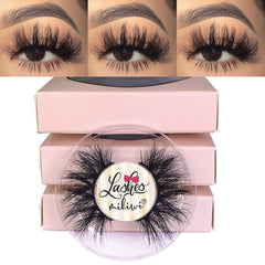 Mikiwi D390-3 3D mink lashes full strip for dramatic, comfortable daily wear