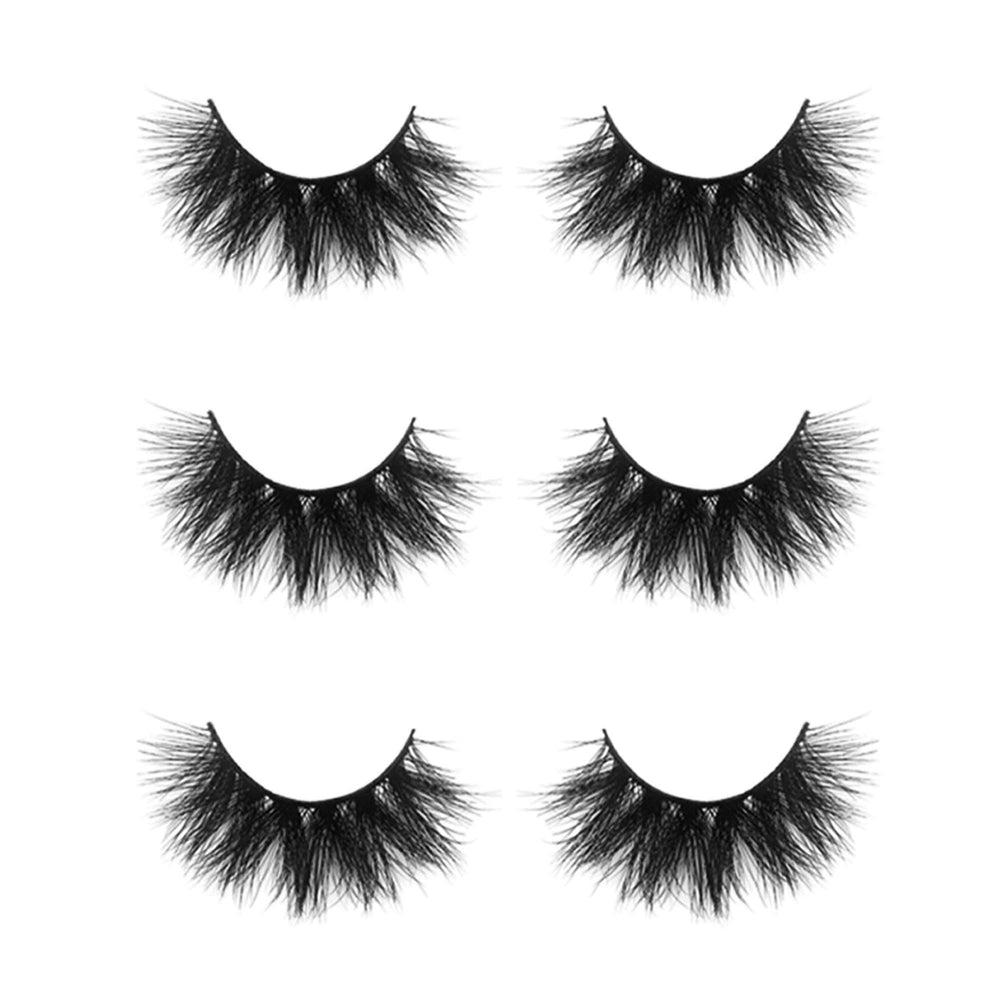 Mikiwi D390-3 3D mink lashes lightweight design enhances eye definition