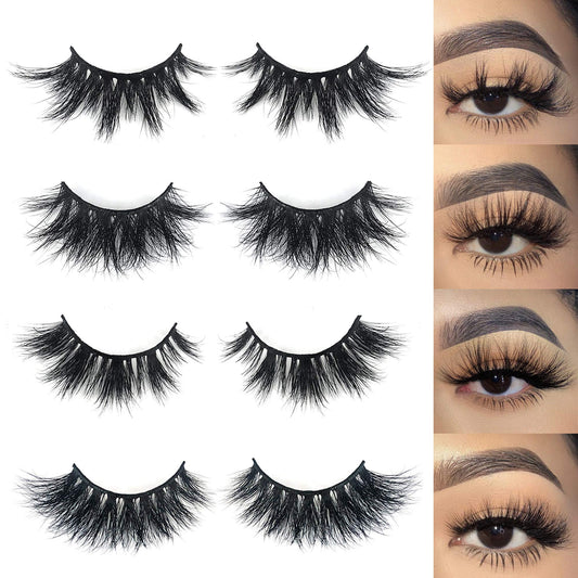 Mikiwi four-pair mink lashes for dramatic daily looks