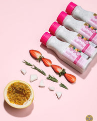 Milagros Biorepolarizer hair-treatment ingredients closeup, highlighting pro-vitamin B5 and botanicals