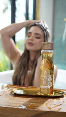 Milagros Rosemary Shampoo foamy lather illustrating cleansing action