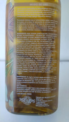 Milagros bottle open splash water, evokes a refreshing wash moment